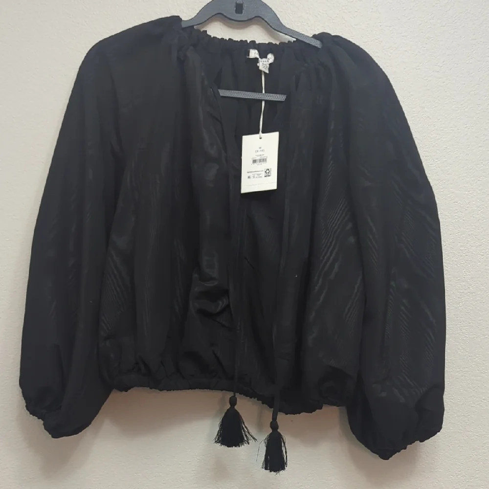 Free Assembly Blouse Elegant Black Women's Medium